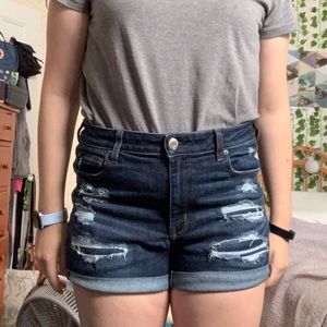 American Eagle High-Waisted Denim Short-Short